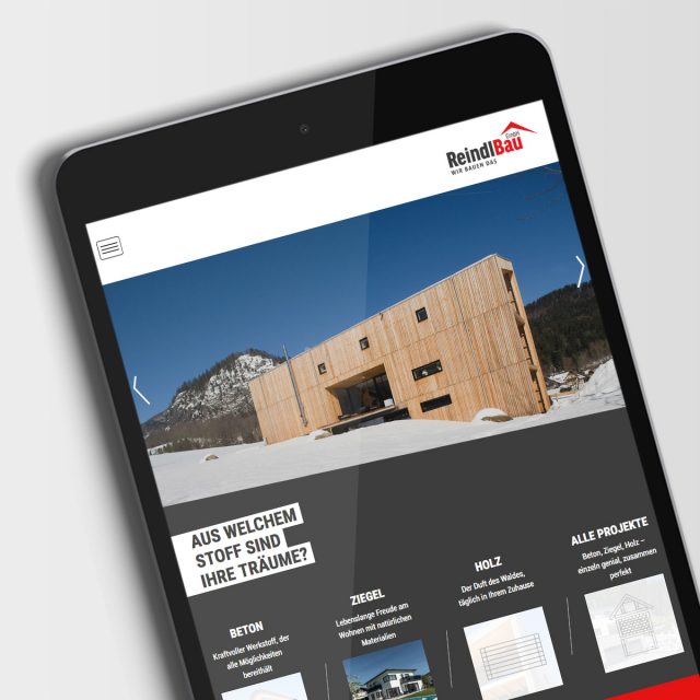 Reindl Bau Webdesign